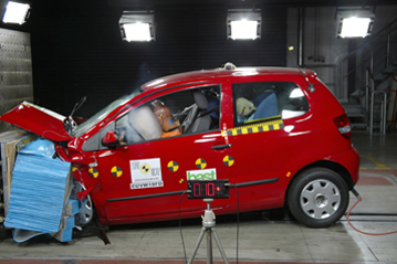 Краш тест VW Fox (2005)